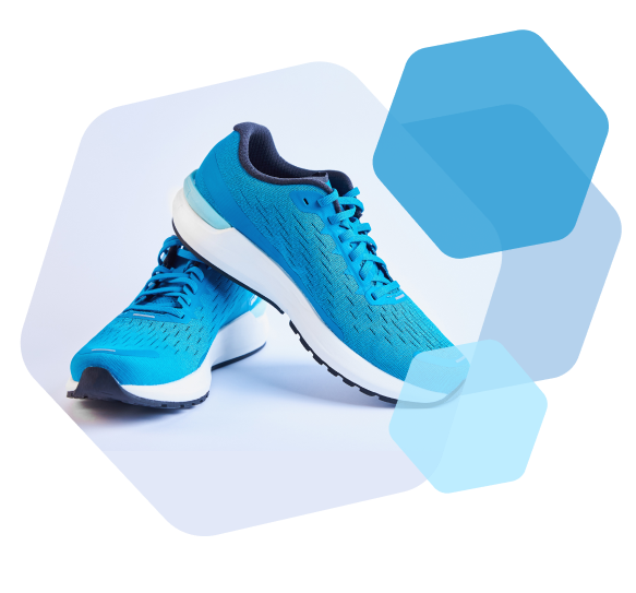 pair of athletic shoes ready for footwear fulfillment services