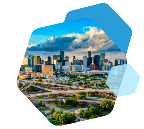 Cart.com Texas 3PL fulfillment center with downtown skyline